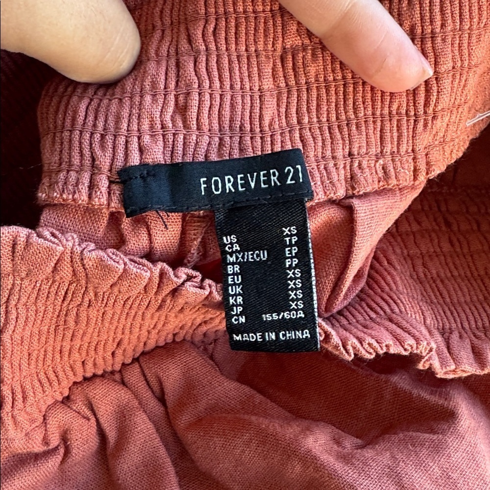 Forever 21 High Waist Terracotta Shorts - Picture 3 of 3